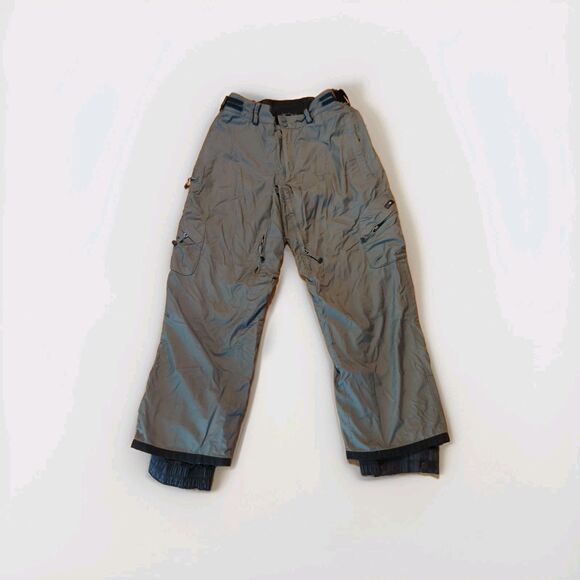 Bonfire Snowboarding Pants Mens Large Gray Particle Gold Series Lined Pockets - Picture 1 of 8